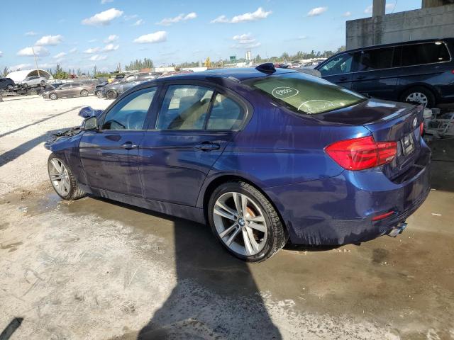 WBA8E9G53GNT83372 - 2016 BMW 328 I SULEV BLUE photo 2