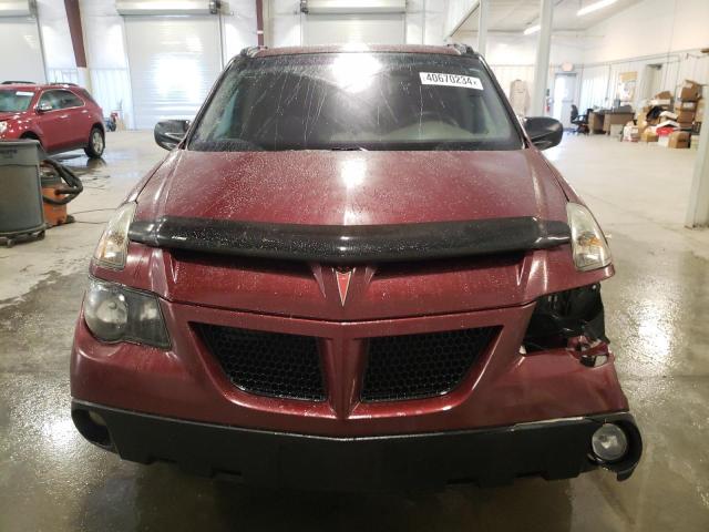 3G7DB03E14S567429 - 2004 PONTIAC AZTEK MAROON photo 5