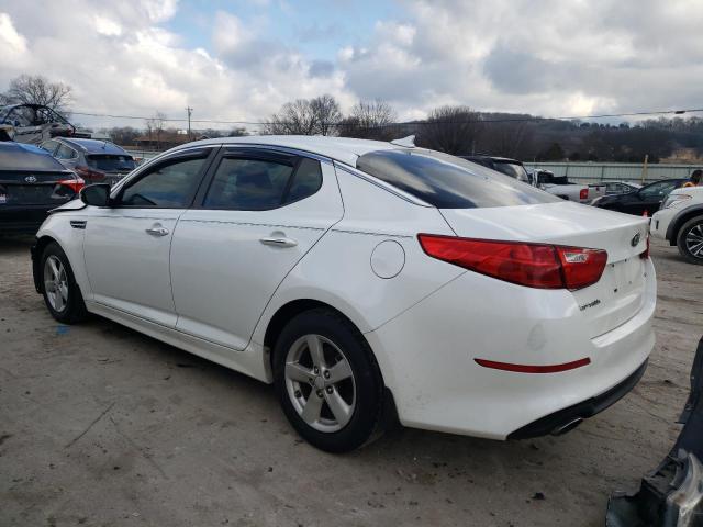 KNAGM4A70F5560681 - 2015 KIA OPTIMA LX WHITE photo 2