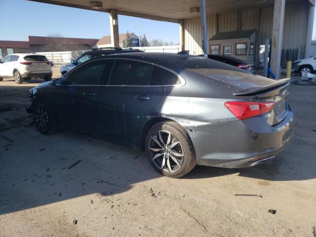 1G1ZG5ST6MF017453 - 2021 CHEVROLET MALIBU RS Графитовый фото 2