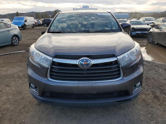 5TDDCRFH2GS015889 - 2016 TOYOTA HIGHLANDER HYBRID LIMITED GRAY photo 5