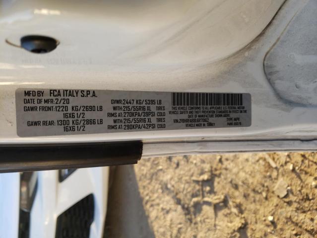 ZFBHRFAB8L6R70162 - 2020 RAM PROMASTER 白色 照片 13