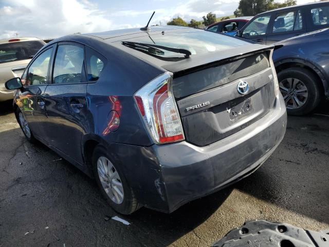 JTDKN3DP4E3056502 - 2014 TOYOTA PRIUS PLUG GRAY photo 2