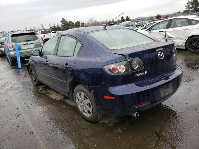 JM1BK12G881163794 - 2008 MAZDA 3 I BLUE photo 2