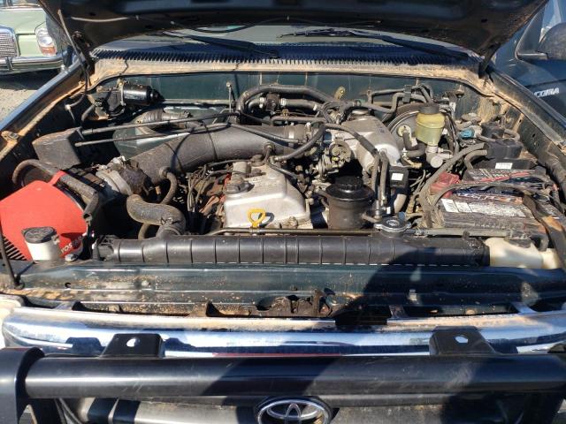 4TAWM72N7WZ137906 - 1998 TOYOTA TACOMA XTRACAB GREEN photo 11