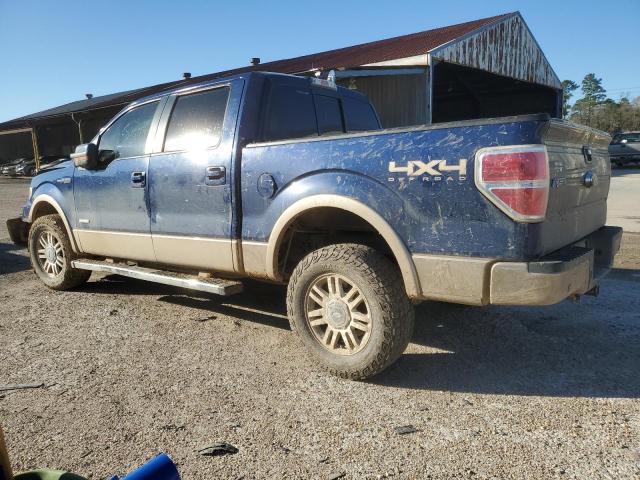 1FTFW1ET0CKD01975 - 2012 FORD F150 SUPERCREW BLUE photo 2