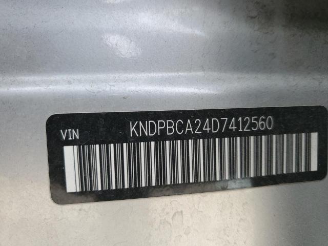 KNDPBCA24D7412560 - 2013 KIA SPORTAGE LX SILVER photo 13