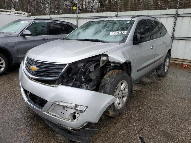 1GNKRFKD6FJ344654 - 2015 CHEVROLET TRAVERSE LS SILVER photo 1