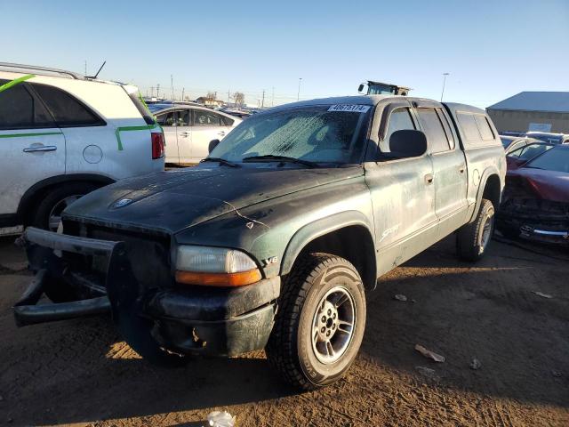 1B7GG2AN1YS777397 - 2000 DODGE DAKOTA QUAD GREEN photo 1