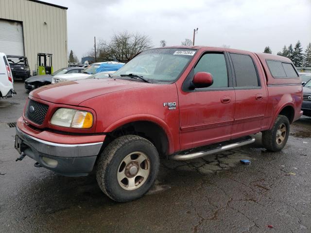 1FTRW08L62KA74213 - 2002 FORD F150 SUPERCREW RED photo 1