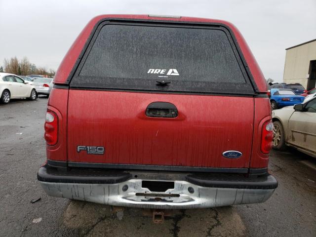 1FTRW08L62KA74213 - 2002 FORD F150 SUPERCREW RED photo 6