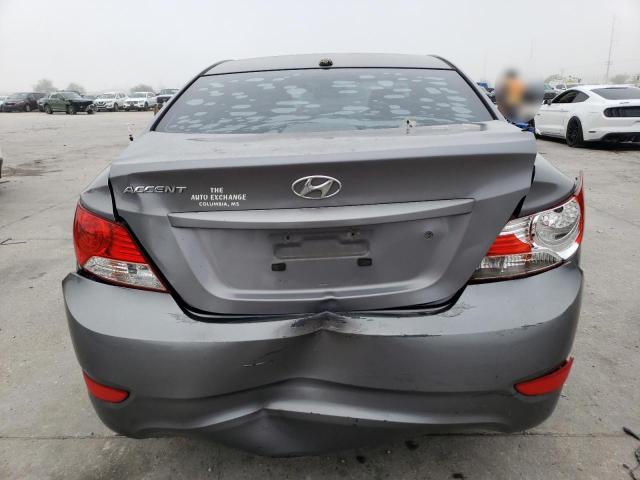 KMHCT4AE8DU523900 - 2013 HYUNDAI ACCENT GLS GRAY photo 6