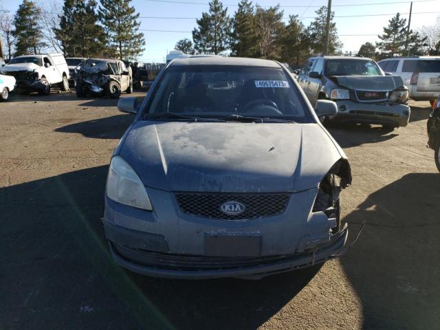 KNADE123176245507 - 2007 KIA RIO BASE BLUE photo 5