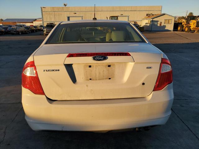 3FAHP0HA5CR250601 - 2012 FORD FUSION SE WHITE photo 6