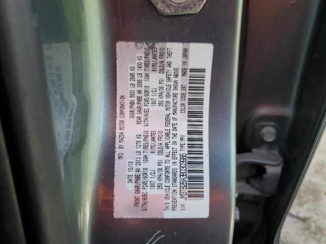 JM3TB2BA3B0303986 - 2011 MAZDA CX-9 GRAY photo 13