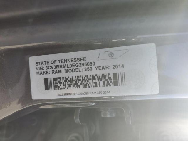 3C63RRML0EG295090 - 2014 RAM 3500 LARAMIE GRAY photo 12