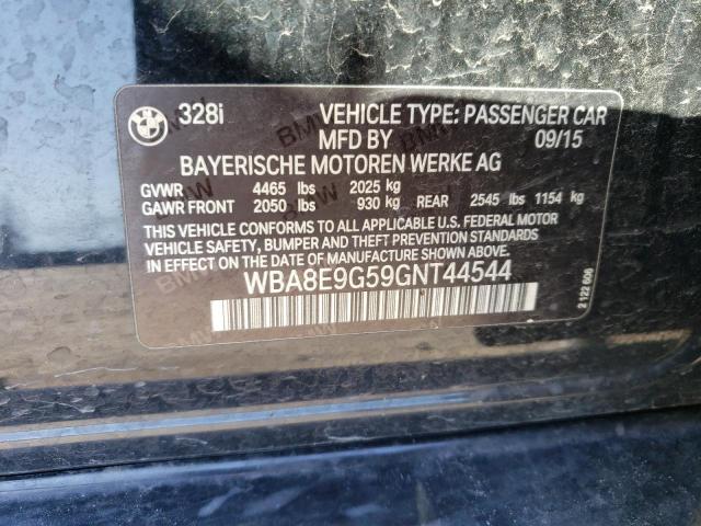 WBA8E9G59GNT44544 - 2016 BMW 328 I SULEV BLACK photo 13