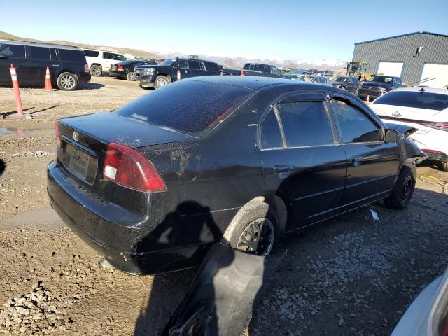 1HGES16345L022808 - 2005 HONDA CIVIC DX VP BLACK photo 3