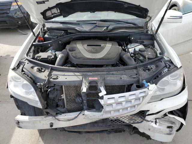 4JGBB8GB0BA638055 - 2011 MERCEDES-BENZ ML 350 4MATIC WHITE photo 12