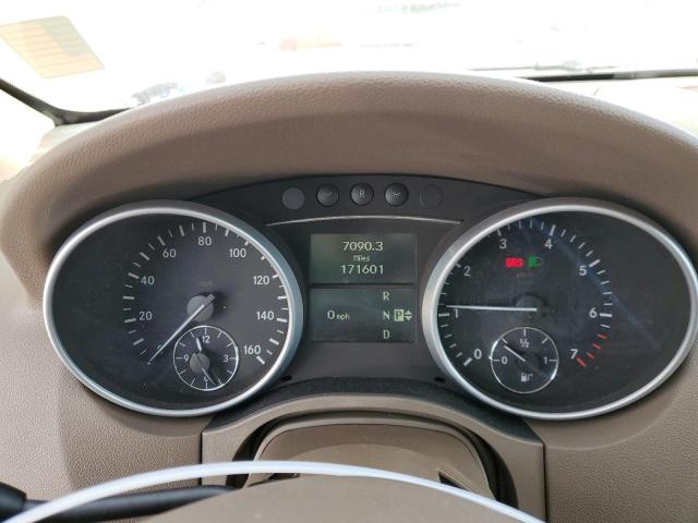 4JGBB8GB0BA638055 - 2011 MERCEDES-BENZ ML 350 4MATIC WHITE photo 9