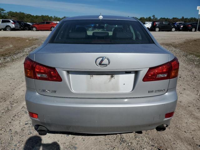 JTHBK262775046508 - 2007 LEXUS IS 250 SILVER photo 6