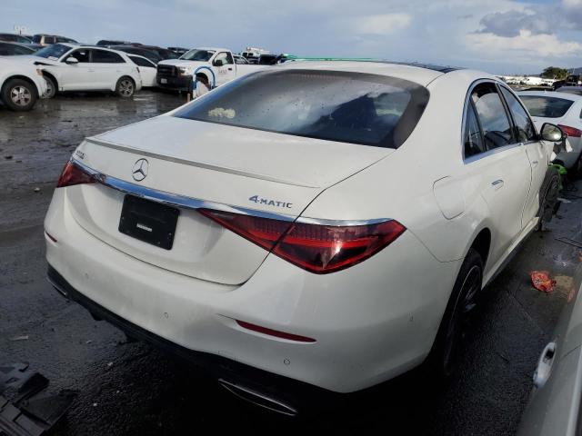 W1K6G6DB9NA163547 - 2022 MERCEDES-BENZ S 500 4MATIC WHITE photo 3