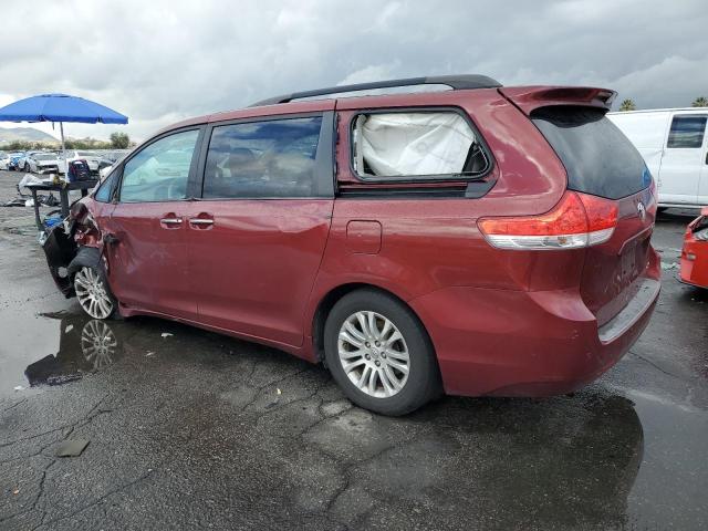 5TDYK3DC1ES435181 - 2014 TOYOTA SIENNA XLE BURGUNDY photo 2