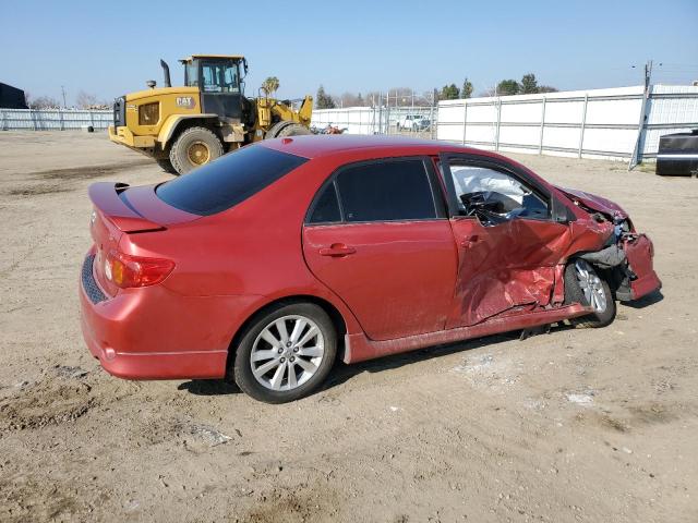 1NXBU4EE2AZ263444 - 2010 TOYOTA COROLLA BASE RED photo 3