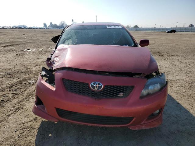 1NXBU4EE2AZ263444 - 2010 TOYOTA COROLLA BASE RED photo 5