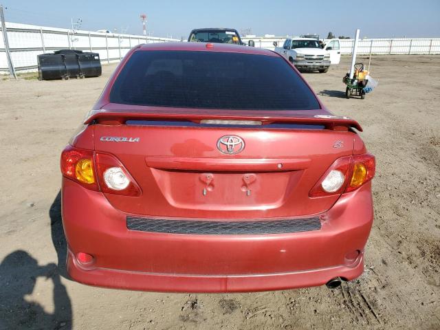 1NXBU4EE2AZ263444 - 2010 TOYOTA COROLLA BASE RED photo 6