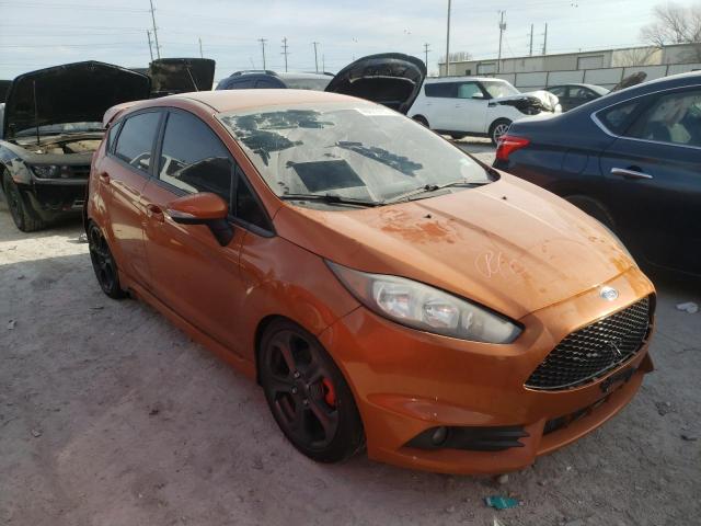 3FADP4GXXJM129360 - 2018 FORD FIESTA ST ORANGE photo 4