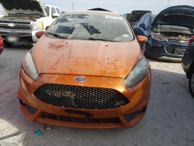 3FADP4GXXJM129360 - 2018 FORD FIESTA ST ORANGE photo 5