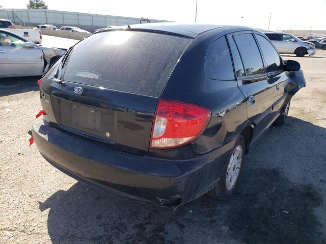 KNADC165456265006 - 2005 KIA RIO CINCO BLACK photo 4