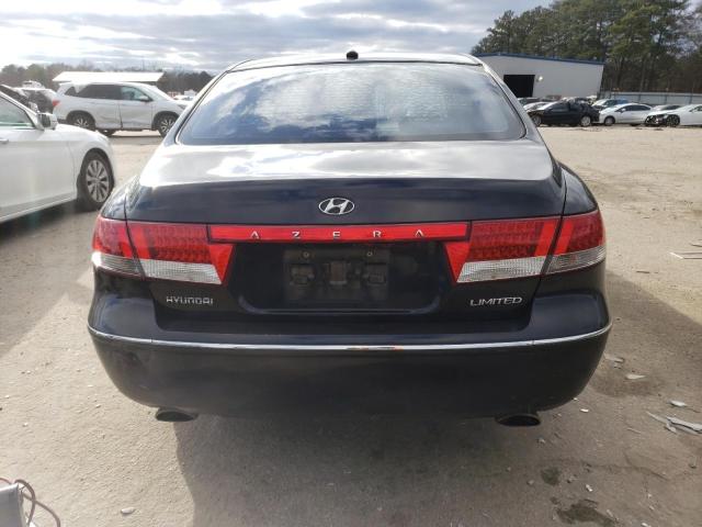 KMHFC46F79A420054 - 2009 HYUNDAI AZERA SE BLACK photo 6