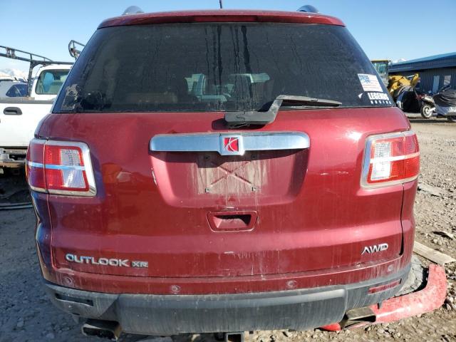 5GZEV23758J188417 - 2008 SATURN OUTLOOK XR წითელი ფოტო 6