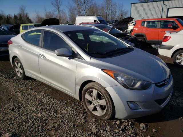 KMHDH4AE7CU334076 - 2012 HYUNDAI ELANTRA GLS SILVER photo 4