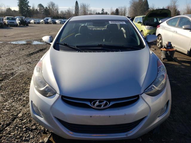 KMHDH4AE7CU334076 - 2012 HYUNDAI ELANTRA GLS SILVER photo 5