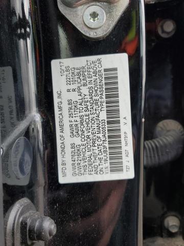 19UUB3F78JA005333 - 2018 ACURA TLX ADVANCE 黑色 照片 12