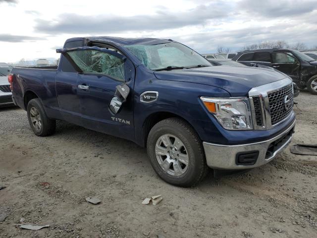 1N6AA1C86HN549559 - 2017 NISSAN TITAN S BLUE photo 4