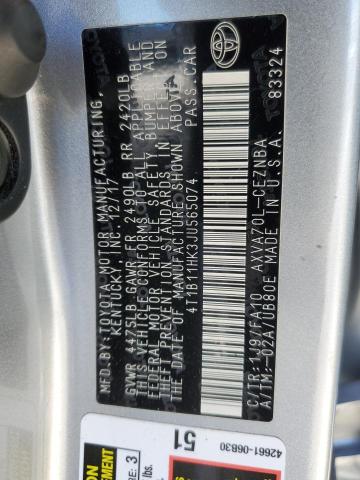 4T1B11HK3JU565074 - 2018 TOYOTA CAMRY L SILVER photo 13