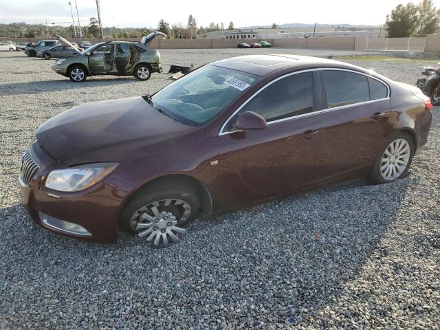 W04GY5GV1B1120113 - 2011 BUICK REGAL CXL BURGUNDY photo 1