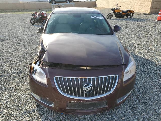 W04GY5GV1B1120113 - 2011 BUICK REGAL CXL BURGUNDY photo 5