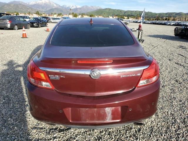 W04GY5GV1B1120113 - 2011 BUICK REGAL CXL BURGUNDY photo 6