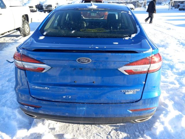 3FA6P0D96LR176043 - 2020 FORD FUSION TITANIUM BLUE photo 6