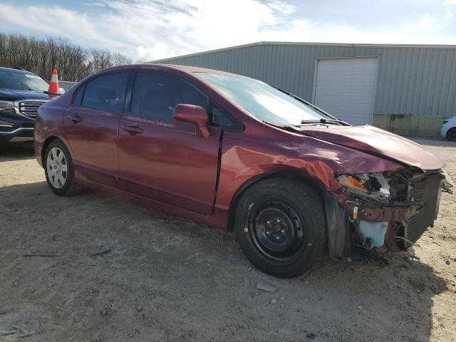 2HGFA15528H529038 - 2008 HONDA CIVIC LX BURGUNDY photo 4