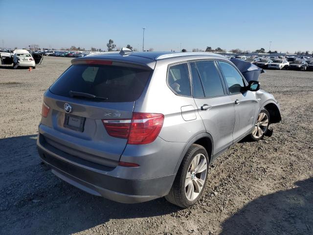 5UXWX7C57E0E82819 - 2014 BMW X3 XDRIVE35I GRAY photo 3