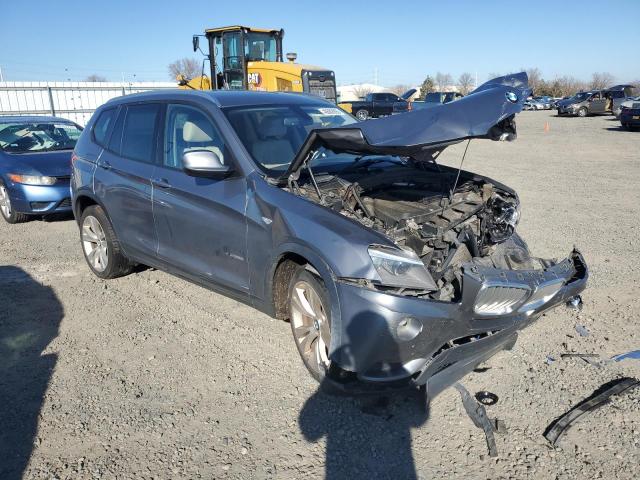 5UXWX7C57E0E82819 - 2014 BMW X3 XDRIVE35I GRAY photo 4