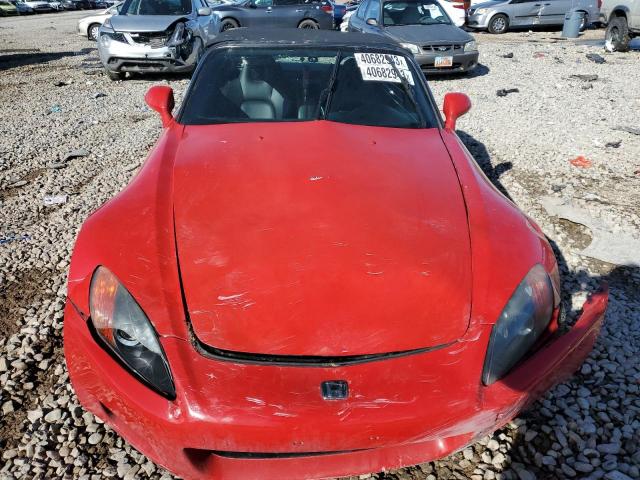 JHMAP1149YT004936 - 2000 HONDA S2000 RED photo 5