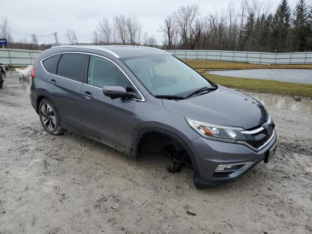 5J6RM4H96FL086339 - 2015 HONDA CR-V TOURING GRAY photo 4