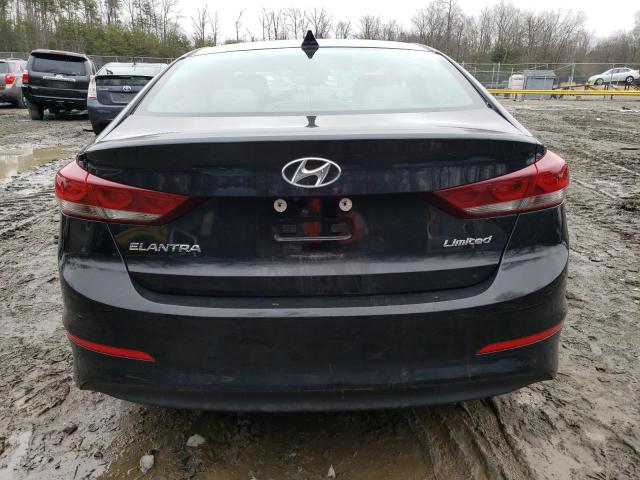 KMHD84LF1HU260151 - 2017 HYUNDAI ELANTRA SE BLACK photo 6